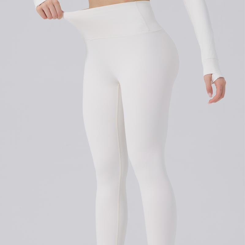 Elevate Your Style: Golden Zipper Gardenia Fragrance Sporty Jacket & Leggings Set with Pockets and Thumbholes